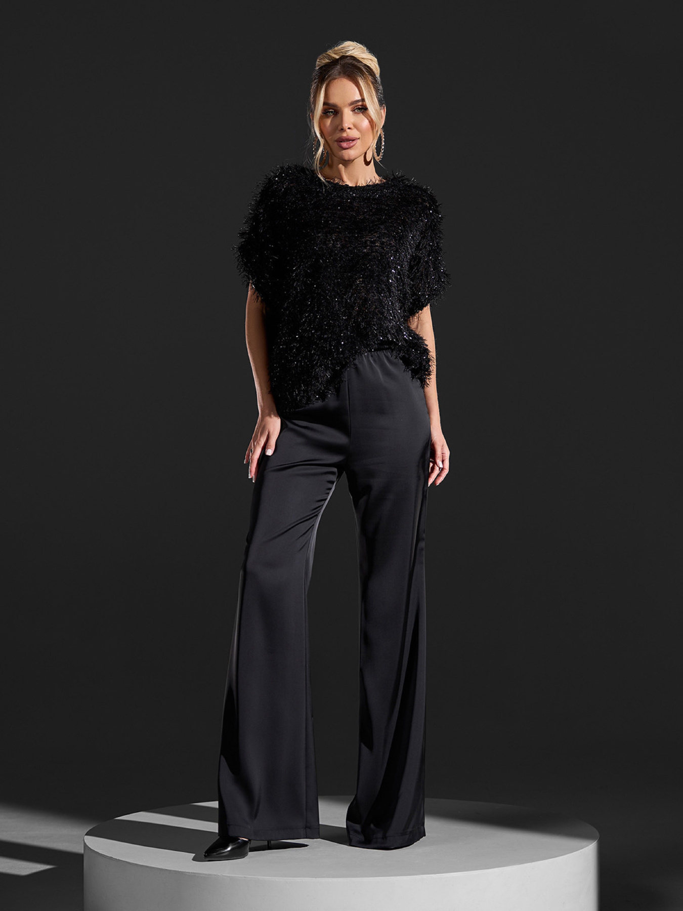 Повсякденні штани ISSA Plus модель 15447_черный Фото