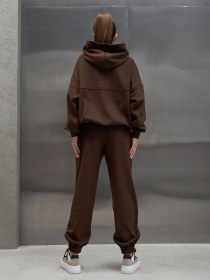 Спортивный костюм ISSA Plus модель 15445_темно-коричневый Фото