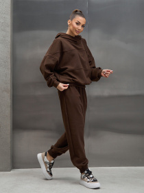 Спортивний костюм ISSA Plus модель 15445_темно-коричневый Фото