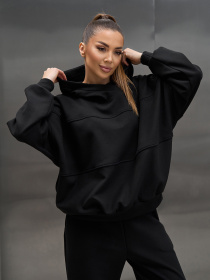 Спортивный костюм ISSA Plus модель 15445_черный Спортивный костюм ISSA Plus модель 15445_черный Фото