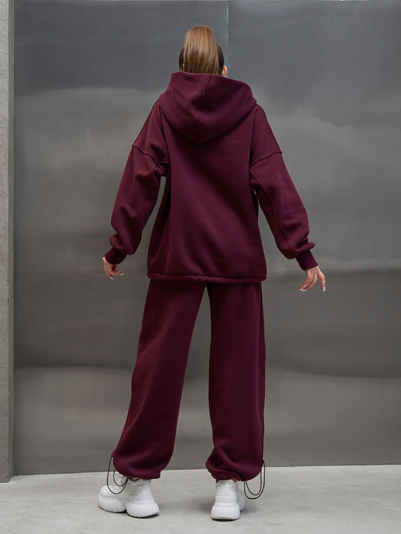 Жіночі спортивні костюми модель 15374_темно-бордовый Фото