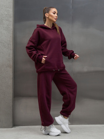 Спортивный костюм ISSA Plus модель 15374_темно-бордовый Спортивный костюм ISSA Plus модель 15374_темно-бордовый Фото