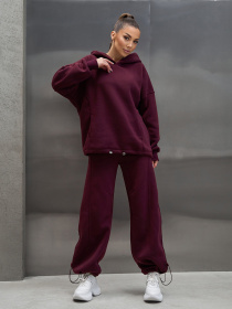 Спортивный костюм ISSA Plus модель 15374_темно-бордовый Спортивный костюм ISSA Plus модель 15374_темно-бордовый Фото
