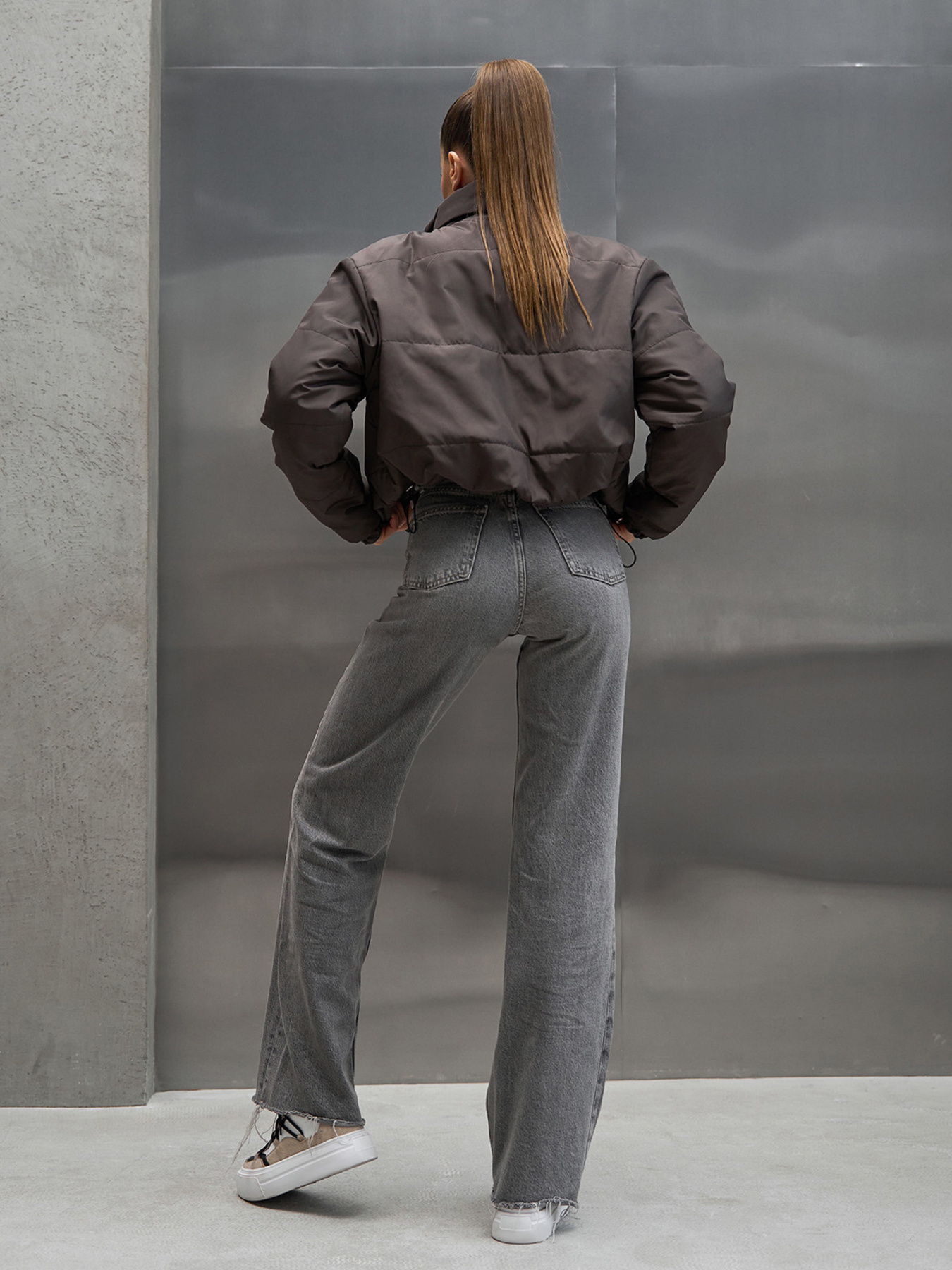 Зимняя куртка ISSA Plus модель 15443_темно-коричневый Фото