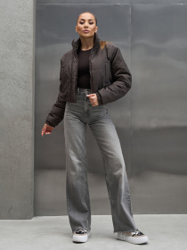 Зимняя куртка ISSA Plus модель 15443_темно-коричневый Фото