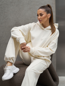 Спортивный костюм ISSA Plus модель 15446_молочный Фото