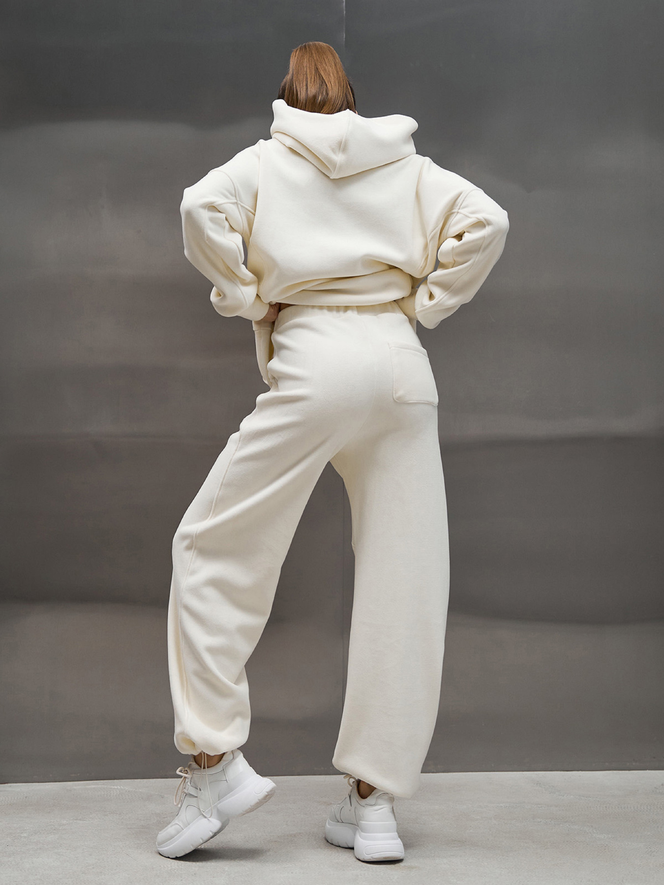 Спортивний костюм ISSA Plus модель 15446_молочный Спортивний костюм ISSA Plus модель 15446_молочный Фото