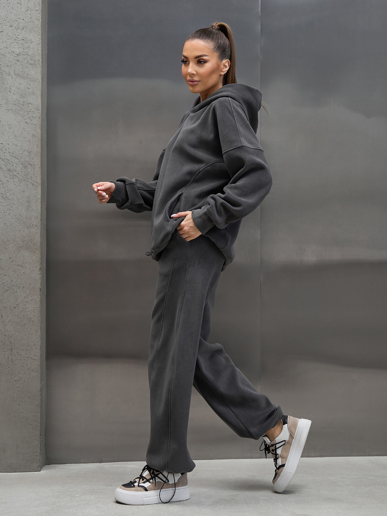 Спортивный костюм ISSA Plus модель 15446_серый Фото