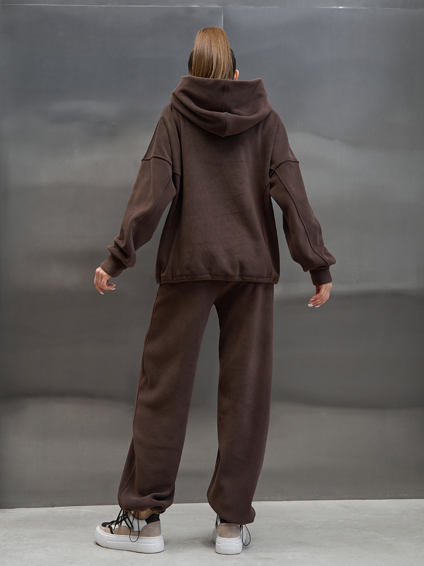 Спортивный костюм ISSA Plus модель 15446_темно-коричневый Фото