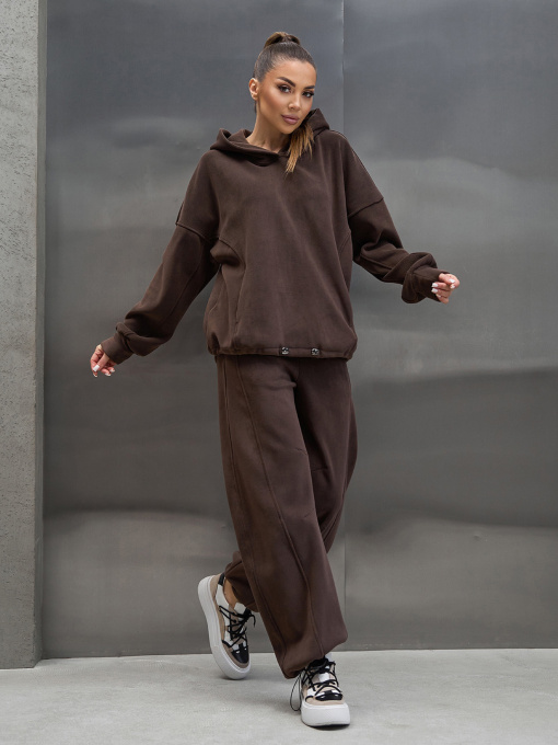 Спортивний костюм ISSA Plus модель 15446_темно-коричневый Фото