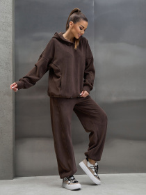 Спортивный костюм ISSA Plus модель 15446_темно-коричневый Фото