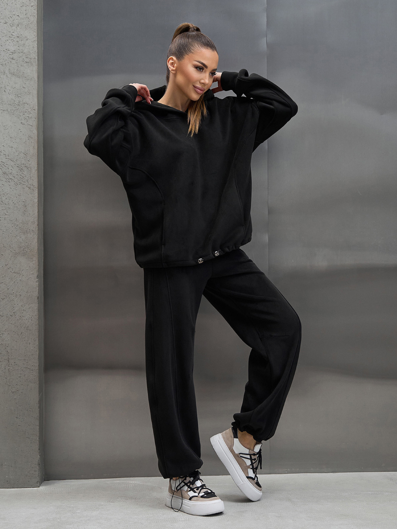 Спортивный костюм ISSA Plus модель 15446_черный Фото