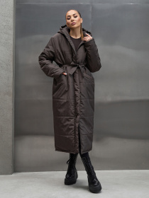 Жіночі куртки модель 15448_темно-коричневый Фото