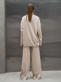 Повсякденний костюм ISSA Plus модель 15454_светло-бежевый Повсякденний костюм ISSA Plus модель 15454_светло-бежевый Фото