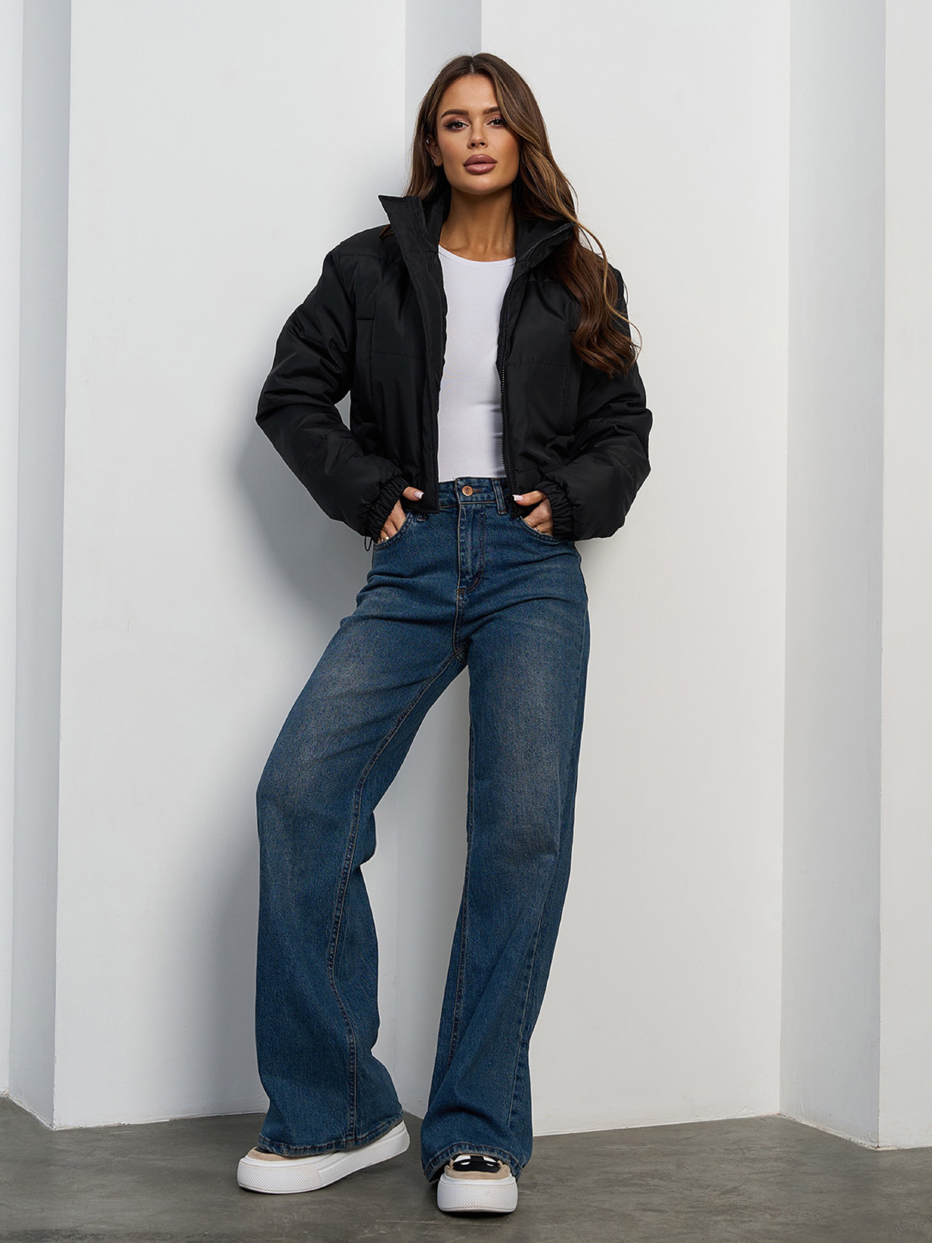 Зимова куртка ISSA Plus модель 15443_черный Фото