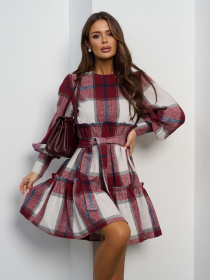 Сукня міні ISSA Plus модель 15452_мультиколор Сукня міні ISSA Plus модель 15452_мультиколор Фото