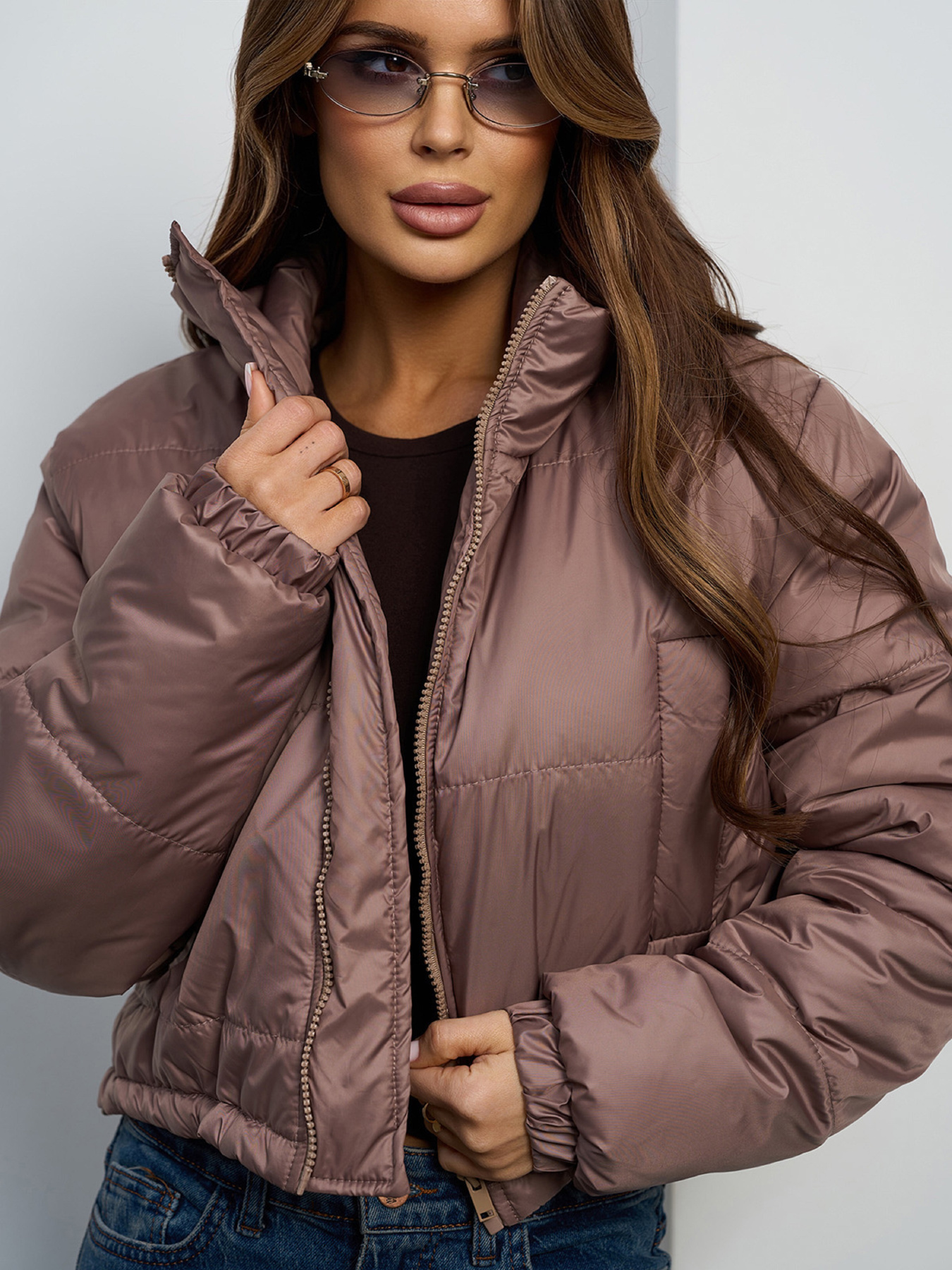 Зимняя куртка ISSA Plus модель 15455_бежевый Фото