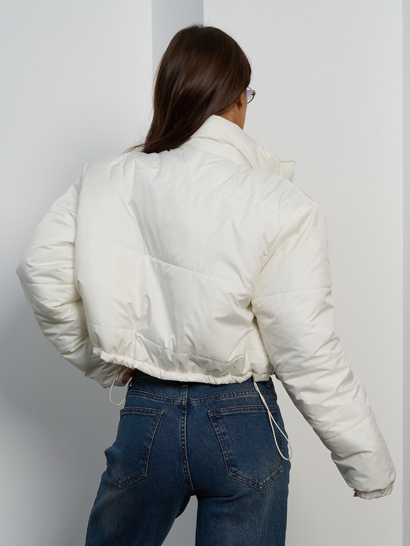 Зимняя куртка ISSA Plus модель 15455_молочный Зимняя куртка ISSA Plus модель 15455_молочный Фото