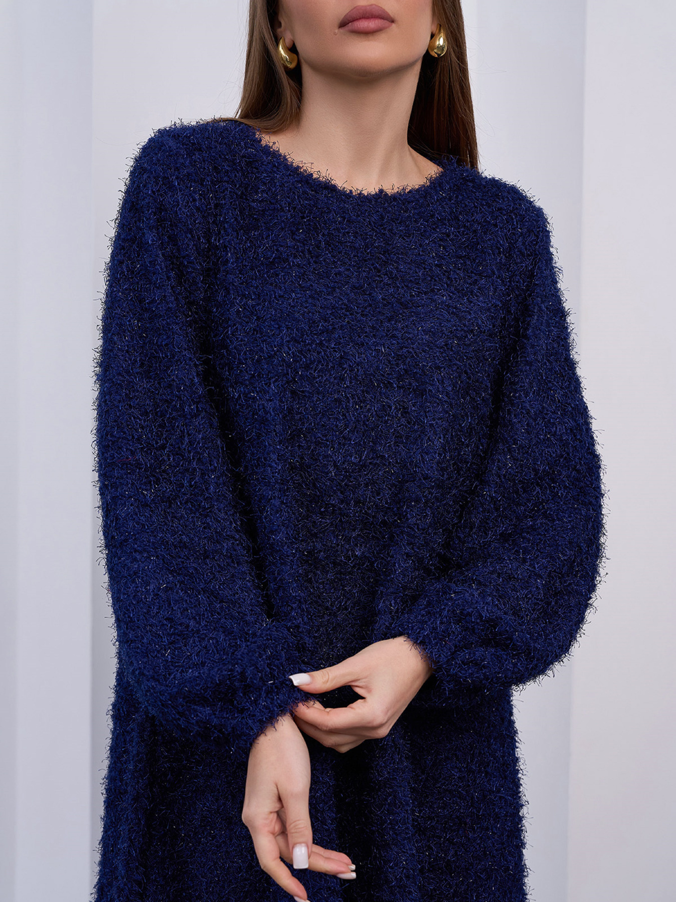 Платье мини ISSA Plus модель 15412A_синий Фото