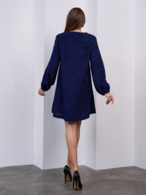 Сукня міні ISSA Plus модель 15412A_синий Фото