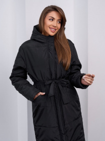 Зимняя куртка ISSA Plus модель 15448_черный Зимняя куртка ISSA Plus модель 15448_черный Фото