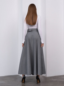 Юбки модель 15459_серый Фото