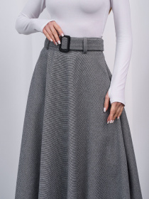 Юбки модель 15459_серый Фото