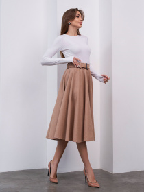 Юбки модель 15460_бежевый Фото