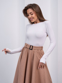 Юбки модель 15460_бежевый Фото