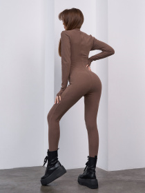 Комбинезон с утеплителем ISSA Plus модель 15461_коричневый Фото