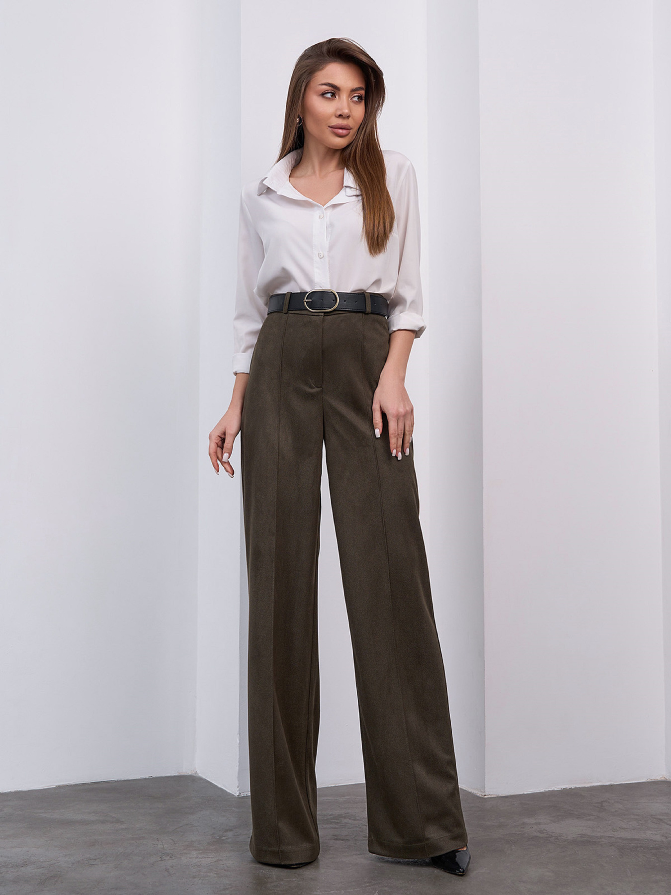 Жіночі брюки модель 15462_хаки Фото