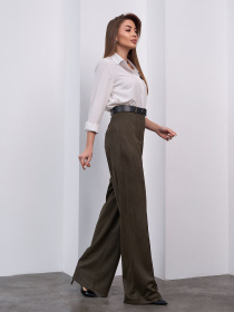 Классические штаны ISSA Plus модель 15462_хаки Фото