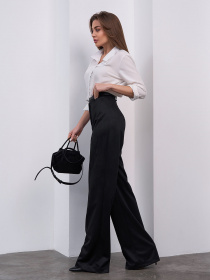 Класичні штани ISSA Plus модель 15462_черный Фото