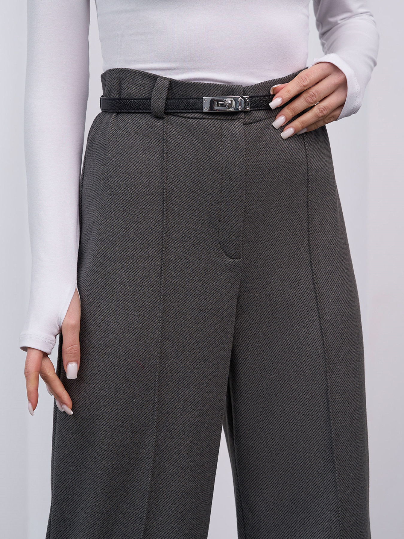 Повсякденні штани ISSA Plus модель 15469_хаки Повсякденні штани ISSA Plus модель 15469_хаки Фото