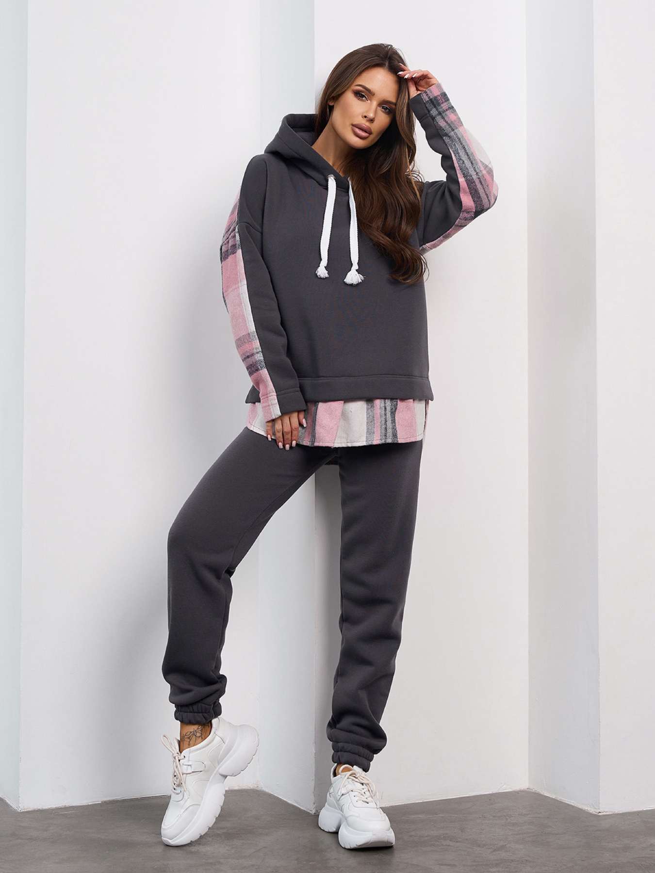 Спортивный костюм ISSA Plus модель SA-688_серый Фото