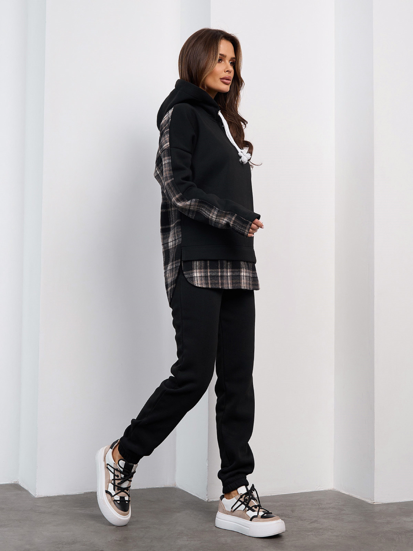 Спортивний костюм ISSA Plus модель SA-688_черный Спортивний костюм ISSA Plus модель SA-688_черный Фото