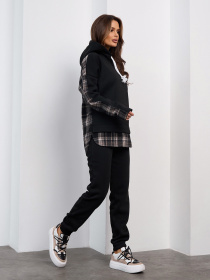 Спортивний костюм ISSA Plus модель SA-688_черный Спортивний костюм ISSA Plus модель SA-688_черный Фото