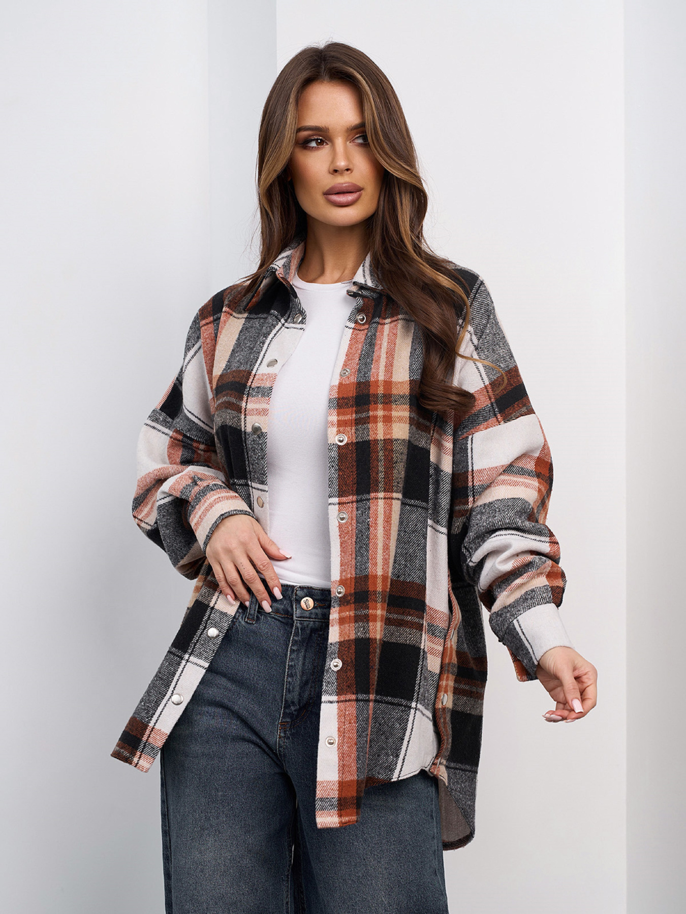 Рубашка повседневная ISSA Plus модель SA-684_мультиколор Фото