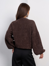 Кардиган ISSA Plus модель SA-692_коричневый Фото