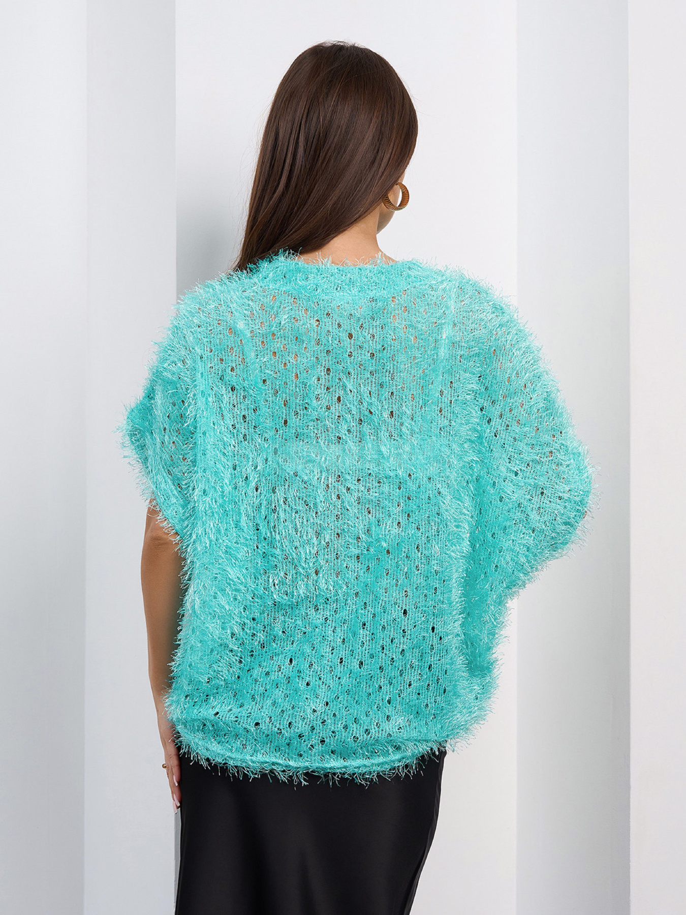 Светр ISSA Plus модель 15466_мятный Светр ISSA Plus модель 15466_мятный Фото