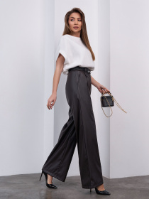 Повсякденні штани ISSA Plus модель 14451_темно-коричневый Повсякденні штани ISSA Plus модель 14451_темно-коричневый Фото