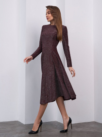 Сукня міді ISSA Plus модель 14954A_темно-бордовый Сукня міді ISSA Plus модель 14954A_темно-бордовый Фото
