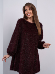 Платье мини ISSA Plus модель 15412A_темно-бордовый Фото