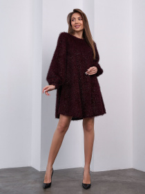 Платья модель 15412A_темно-бордовый Платья модель 15412A_темно-бордовый Фото