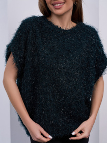 Свитер ISSA Plus модель 15416_темно-зеленый Фото