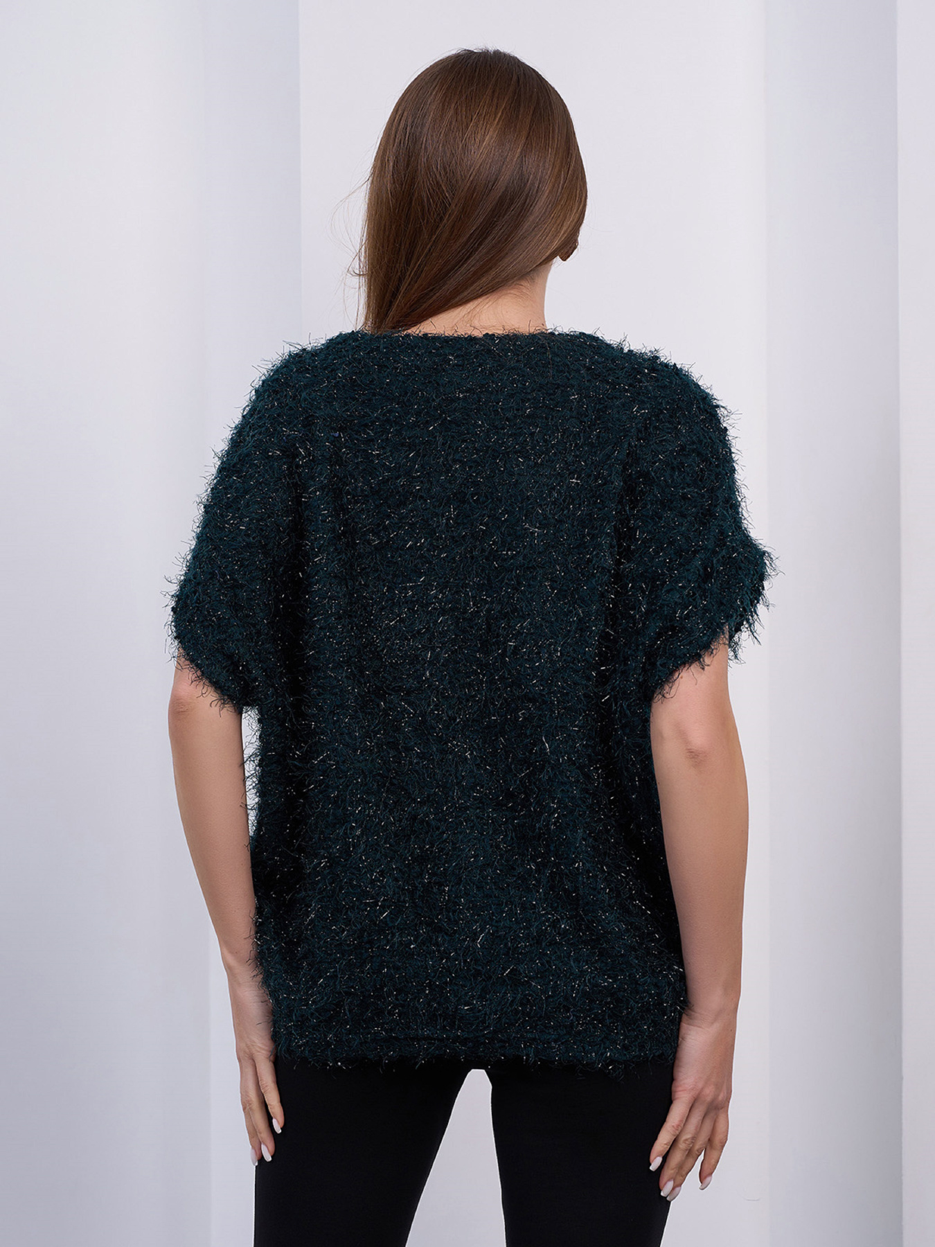 Свитер ISSA Plus модель 15416_темно-зеленый Фото