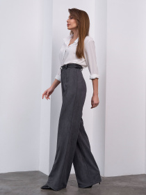 Классические штаны ISSA Plus модель 15462_темно-серый Фото