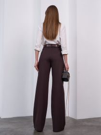 Жіночі брюки модель 15463_темно-коричневый Фото