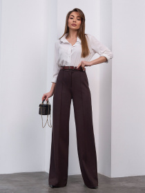 Повсякденні штани ISSA Plus модель 15463_темно-коричневый Фото