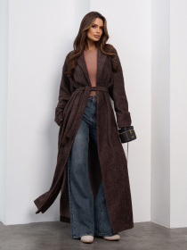 Кардиган ISSA Plus модель 15470_темно-коричневый Фото